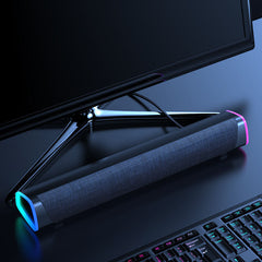3D Surround Soundbar Bluetooth 5.0 Speaker Wired Computer Speakers Stereo Subwoofer Sound Bar for Laptop PC Theater TV Aux 3.5mm