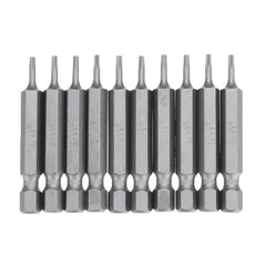 10Pcs Magnetic Torx Screwdriver Bits T5/T6/T7/T8/T9/T10/T15/T20/T25/T27/T30/T40 1/4 Inch Hex Shank Screwdriver Set for Bosch