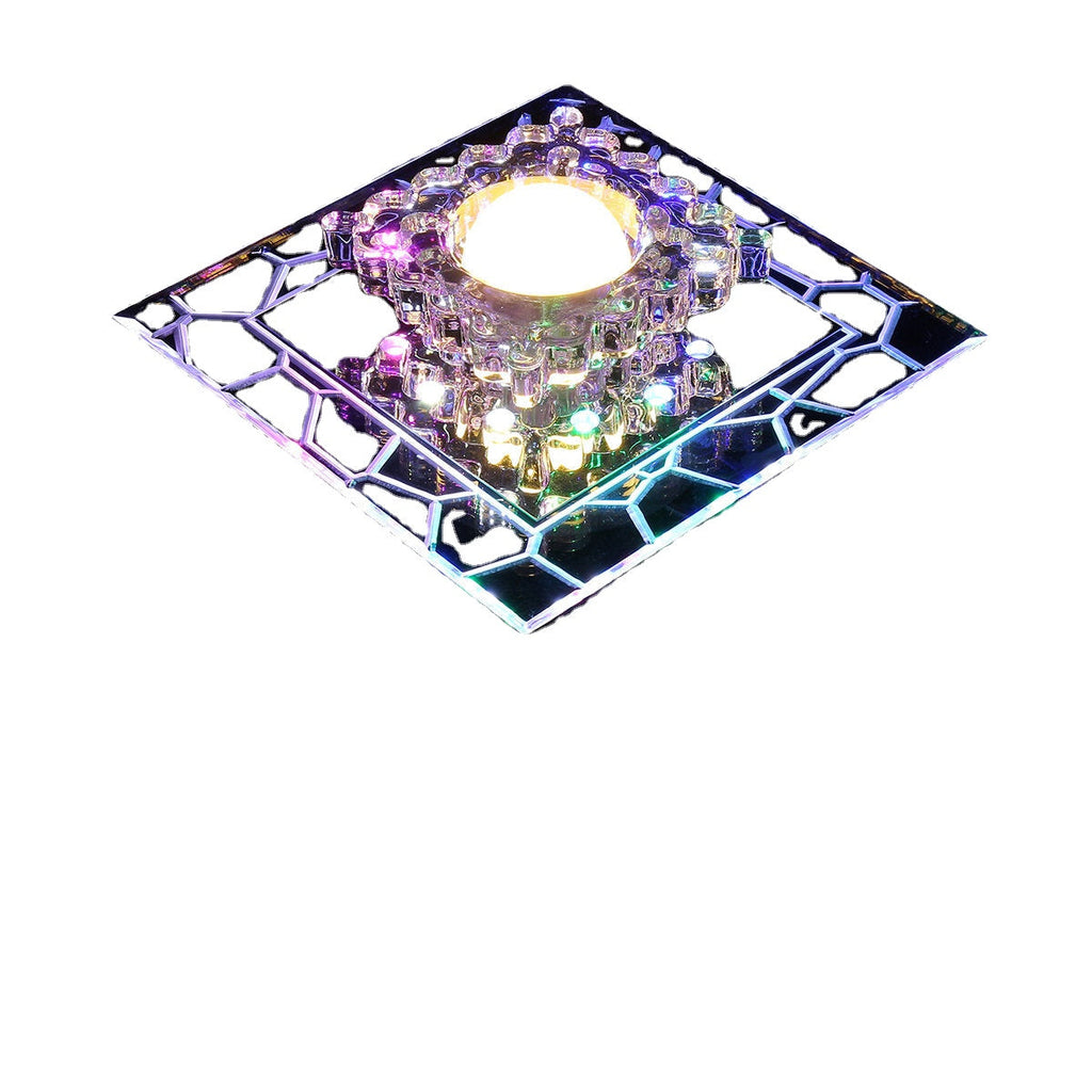 5W 220V 18cm Bright Crystal LED Ceiling Lights Fixture Pendant Aisle Hallway Lamps