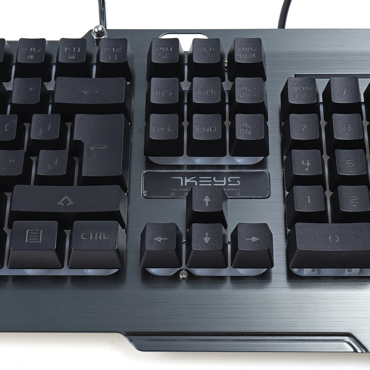 104 Keys PC Gaming Keyboard Mechanical Feeling Waterproof LED Backlight Computer Keyboard with Phone Holder
