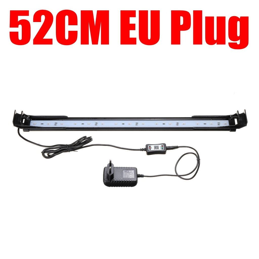 Dimmable 52CM 16W Bluetooth APP Controlled RGB LED Aquarium Lighting Adjustable Top Light Suitable for Aquarium/Fish Tank