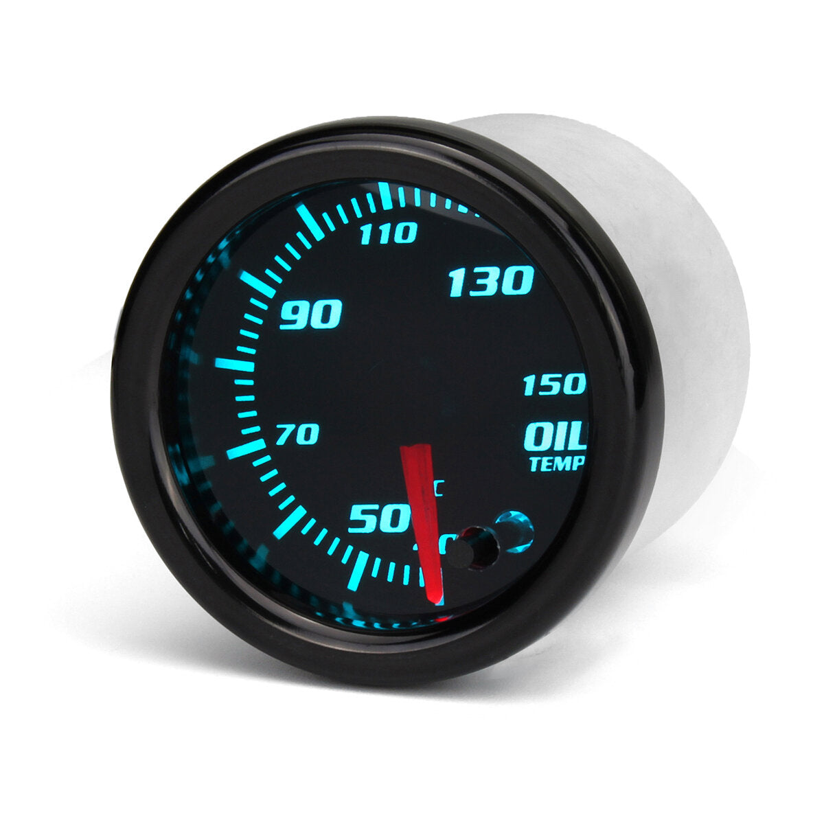 Universal 2'' 52mm 7 Colors LED Oil Temp Temperature Gauge Meter & Sensor 12V