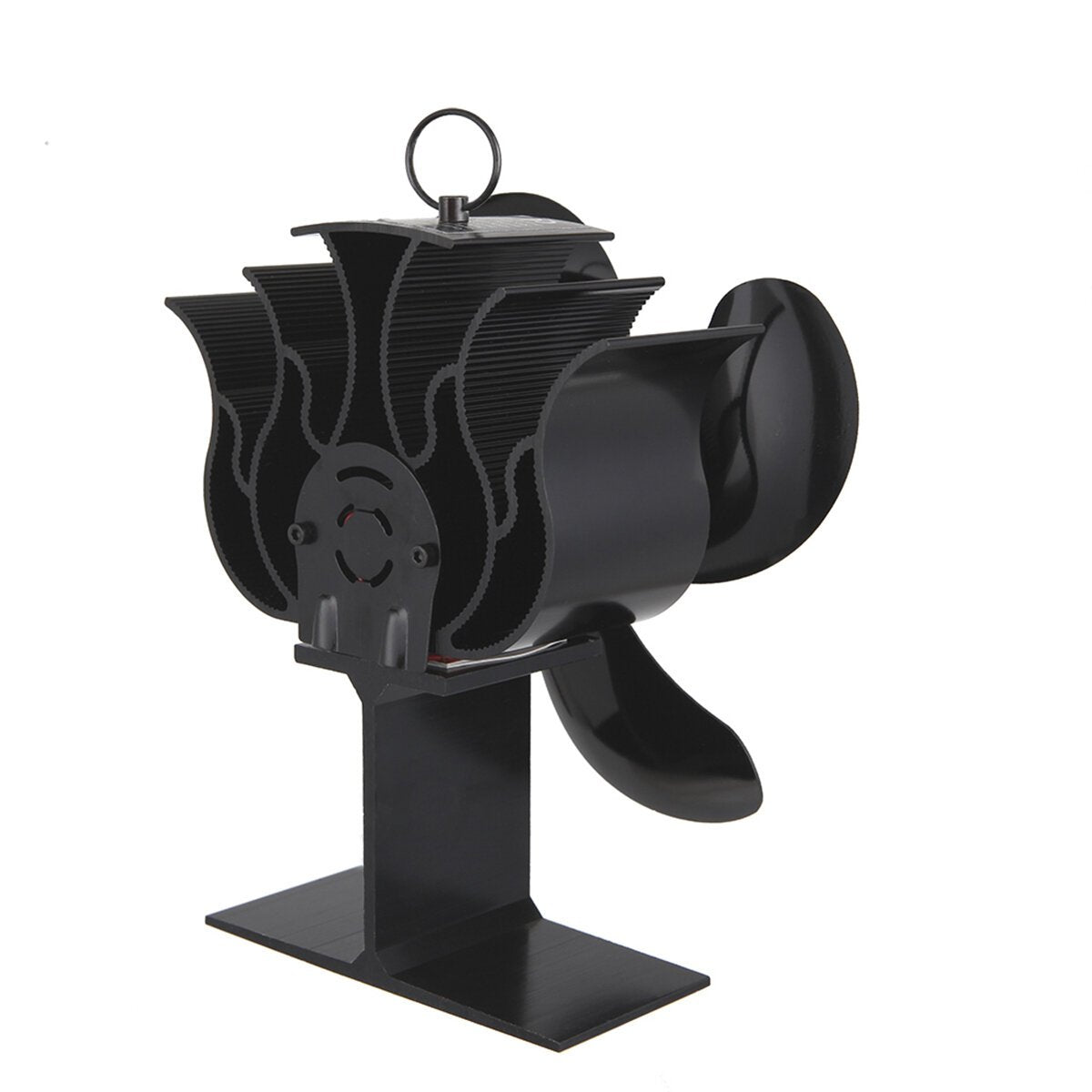 4 Blades Fireplace Heat Powered Stove Fan For Wood Log Fire Burning Low Noise