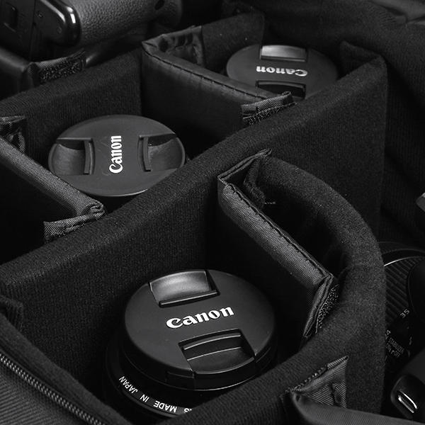 Insert Camera Lens Flash Light Protective Storage DIY Padded Bag