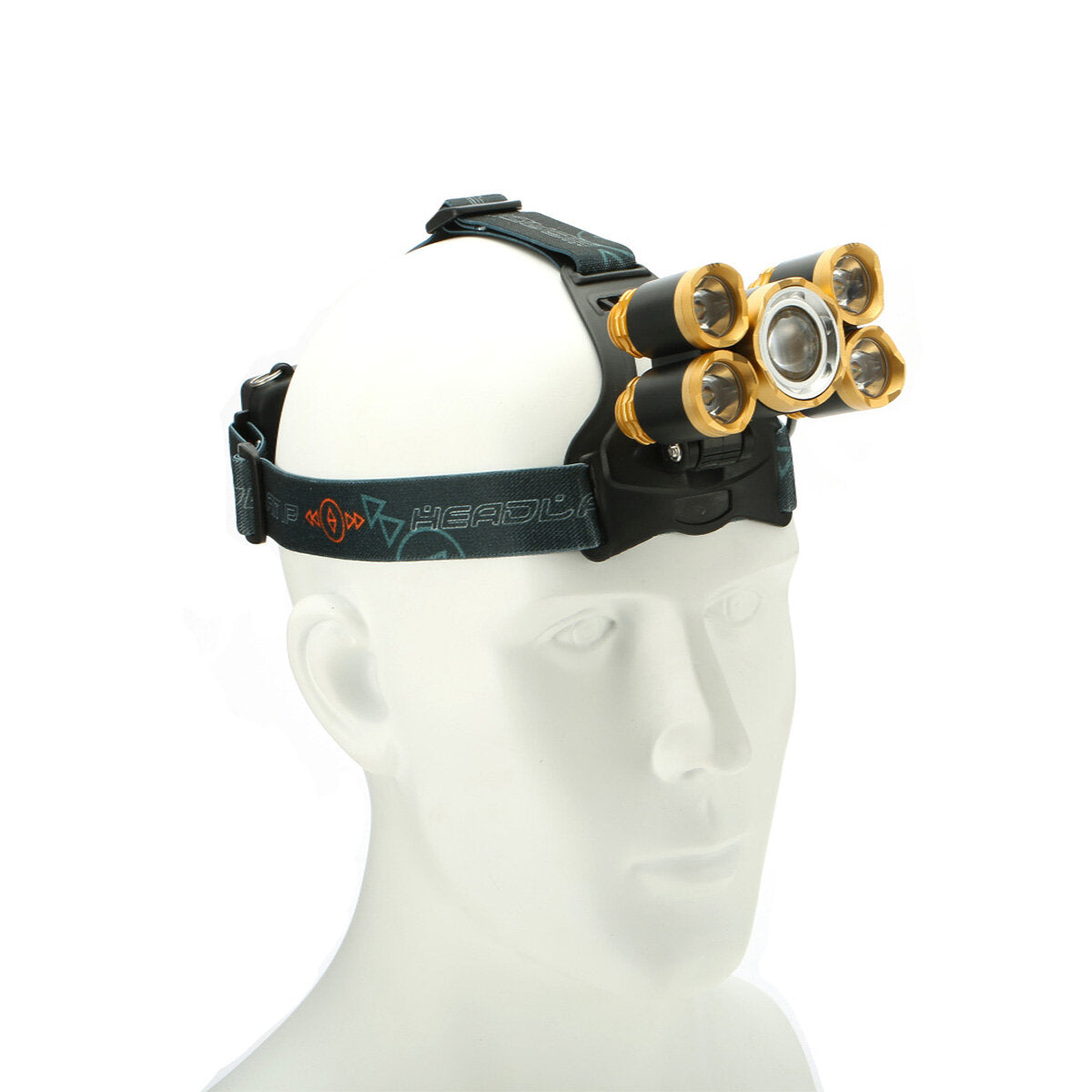 8000LM Cycling Headlamp LED Lamp Beads Super Bright Rechargeable Outdoor Cycling Climbing Headlamp