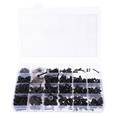 1220Pcs M2 M3 M4 M5 Carbon Steel Flat Head Countersunk Hex Socket Screw Hex Screw Nuts Assortment Kit