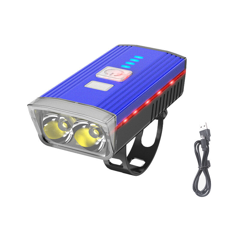 Bicycle Front Head Light 5-Modes Double XPE Ultra Bright Long Shoot Spotlight Night Cycling Warning Lamp