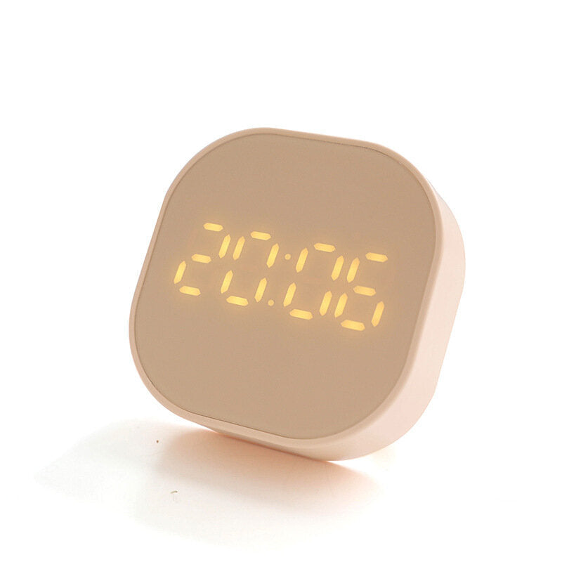Timing Smart Small Alarm Clock Square Mini Cartoon Simple Digital Clock Luminous Electronic Clock