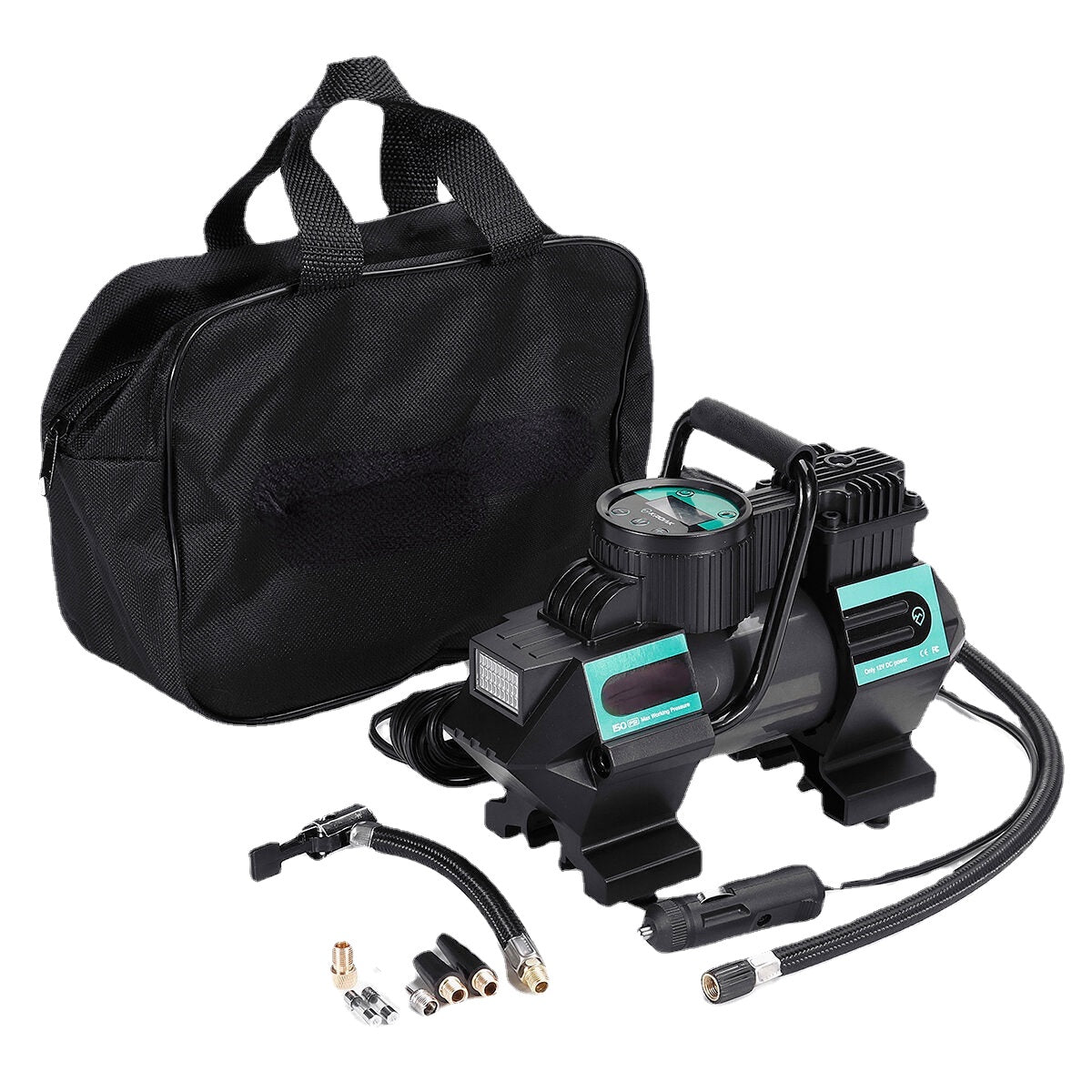110W 5M Cig Cable DC 12V Inflatable Pump Compressor Digital LED Tire Inflator For Car Bike Motorcycle Ball Toy