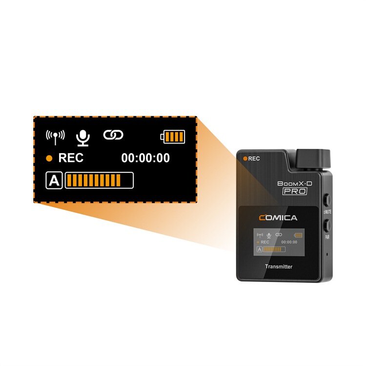 One-Trigger-Two 2.4G Digital Wireless Microphone System3.5mm Interface for DSLR Cameras
