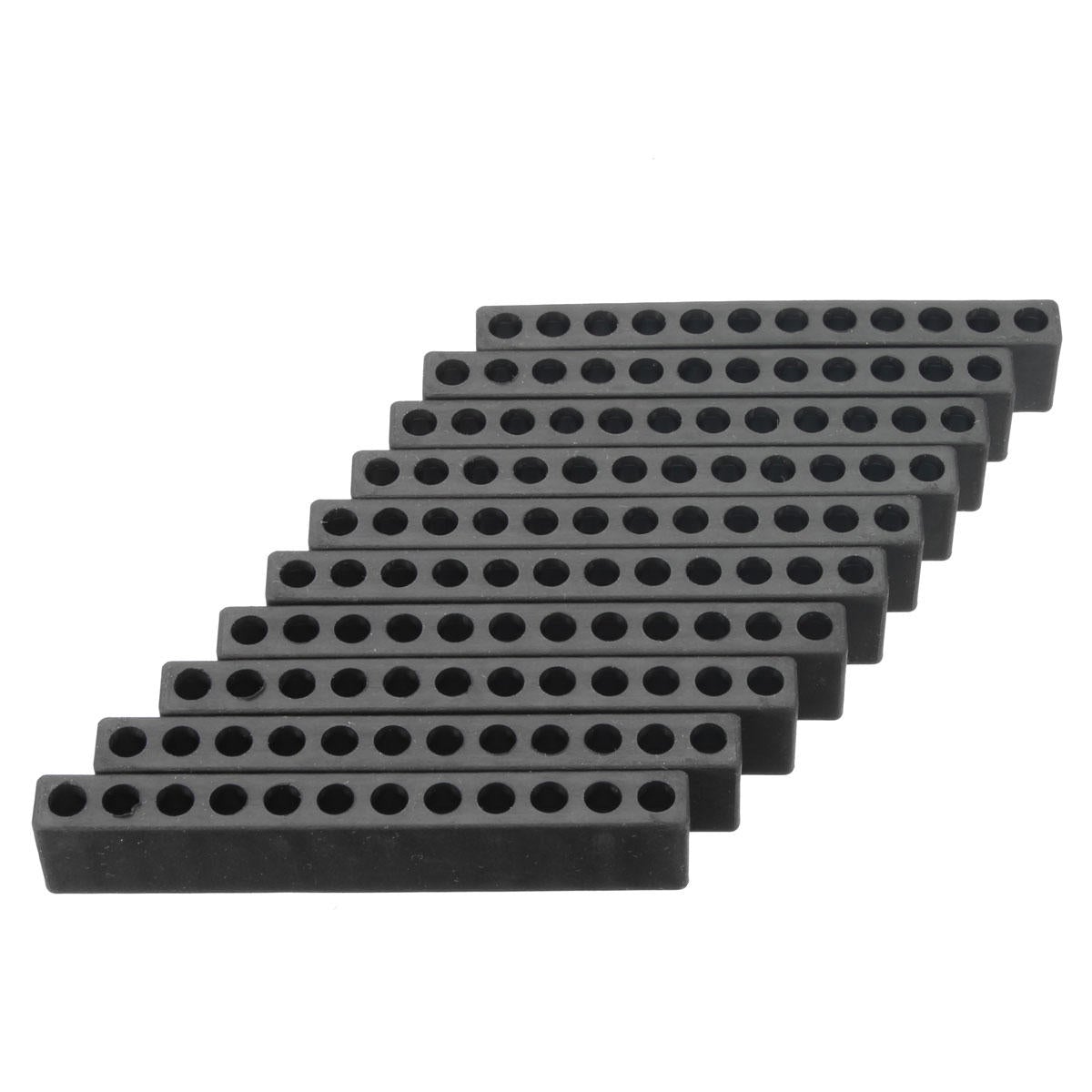 10pcs 12 Holes Hex Shank Plastic Screwdriver Bits Storage Deck Screwdriver Bit Head Storage Case