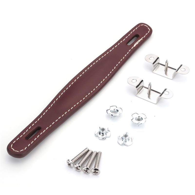 Brown Black Leather Amplifier Handle Raised Center for Fender Amp