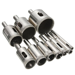 10pcs 6-32mm Diamond Hole Saw Drill Bit for Glass Ceramic Marble