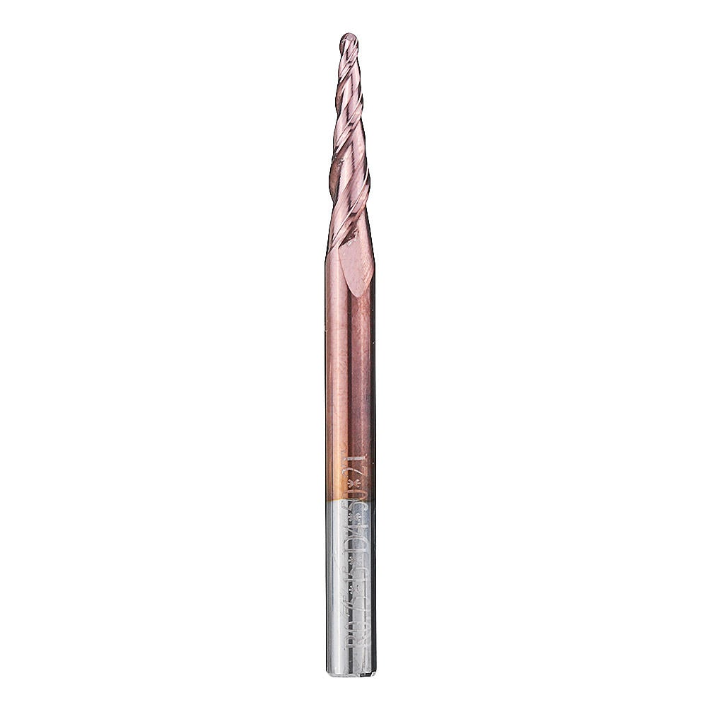 R0.25/ R0.5/ R0.75/ R1.0 *15*D4*50 2 Flutes Taper Ball Nose End Mill HRC50