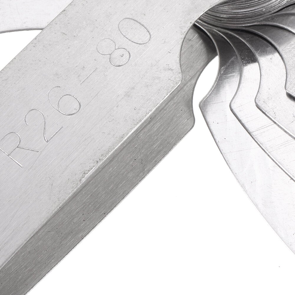 R26-80mm Radius Gauge External Internal Concave Convex Measuring Gauging Tool