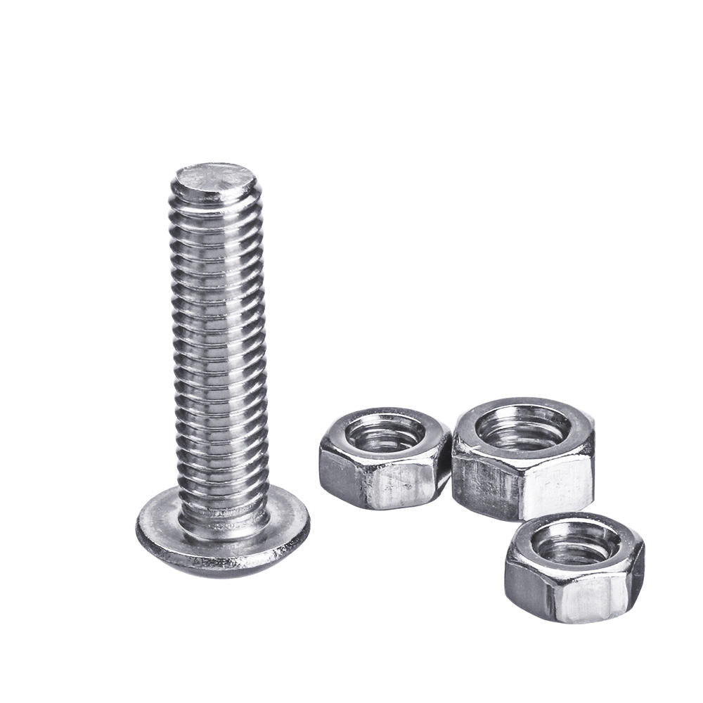 500PCS M3 M4 M5 304 Stainless Steel Hex Socket Head Cap Bolts Screw Nut Kit Set