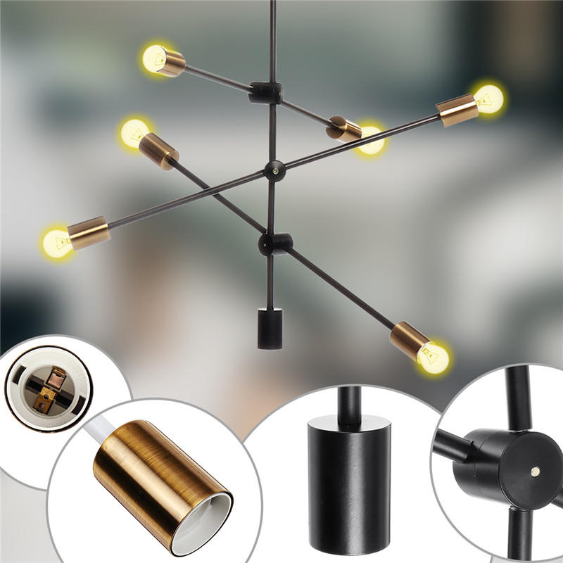 4 Heads Flush Mount Ceiling Light Chandelier