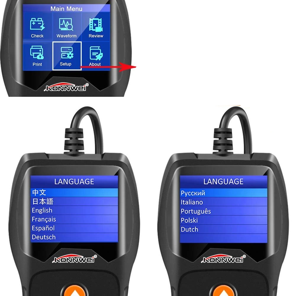 Car Battery Tester on Cranking System, Auto Load Analyzer, Waveform Voltage Test for All 12V Cars/SUVs