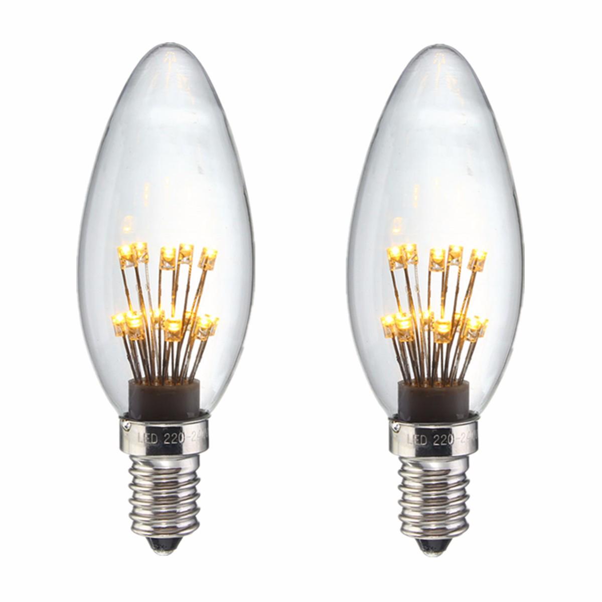 Light 1.5W Star Starry Sky LED Firework Filament Retro Decor Christmas Light Bulb 220V