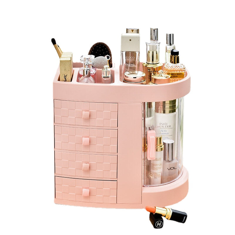 Acrylic Drawer Cosmetic Storage Box With Dressing Table Skin Care Products Rack