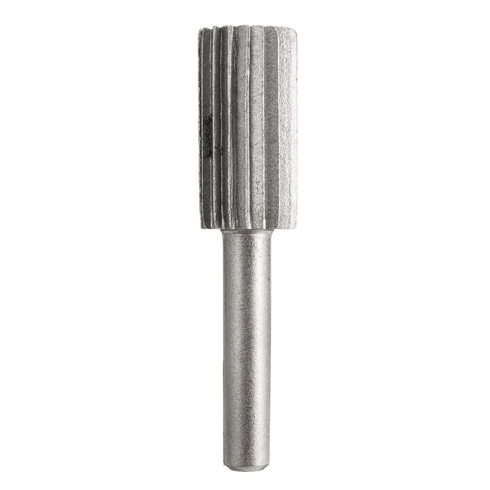 6pcs 6mm 1/4 Inch Shank High Speed Steel Rotary File Burrs Bit Grinder Head Carving Tool Set