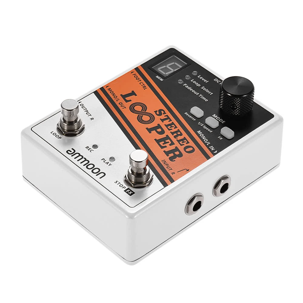 Record Guitar Effect Pedal 10 Independent Loops Max