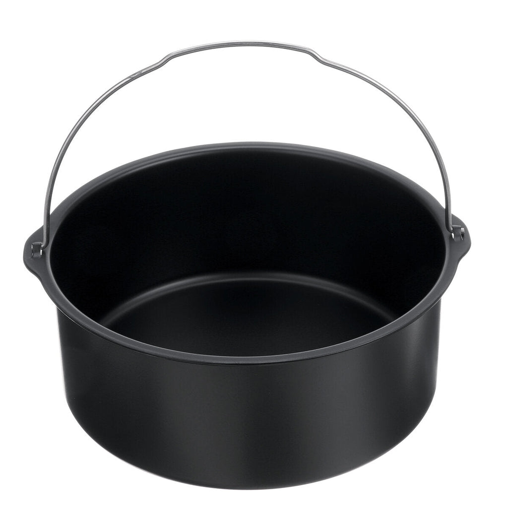 17Pcs 7/8/9'' Air Fryer Accessories Set Non-stick Frying Cage Dish Baking Pan