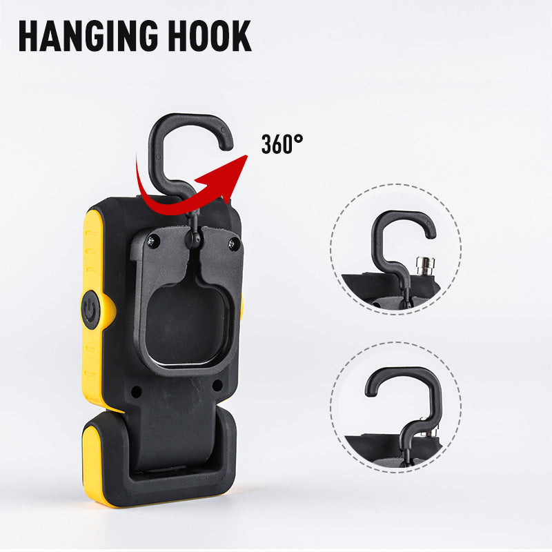 5 in1 LED + COB Dual Light Magnetic Antenna Picker Work Light