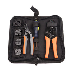 Crimping Tool Kit 5 Changeable Iaws for Insulated and Non-insulated 0.5-35mm