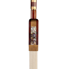 Advanced 4/4 Cello Bow Brazilwood Bow Round Stick AAA Grade White Horsehair Snakewood Frog Handmade Bow