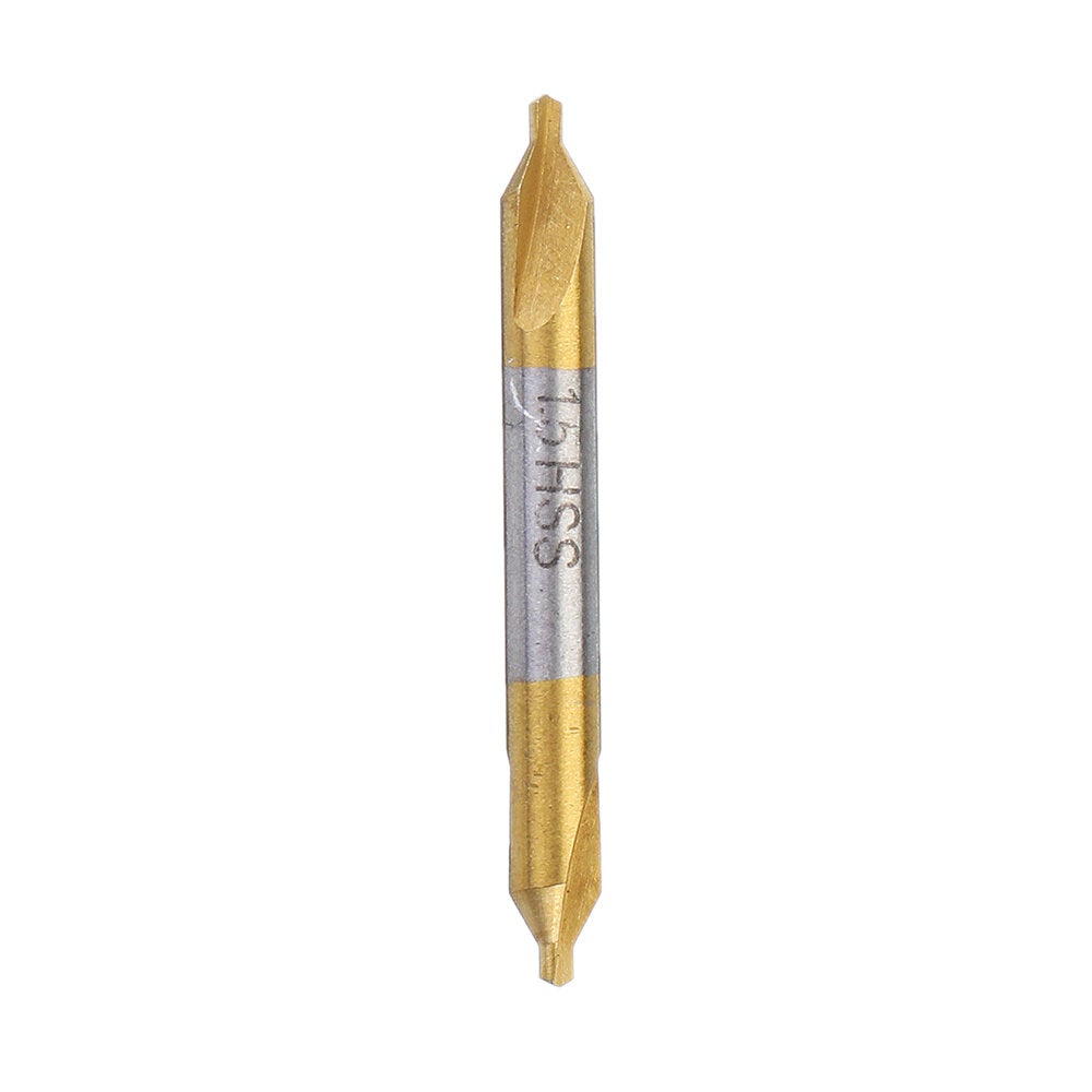 6pcs HSS Center Drill Bit 1/1.5/2/2.5/3/5mm 60 Degree Titanium Coated Countersink Drill Bit
