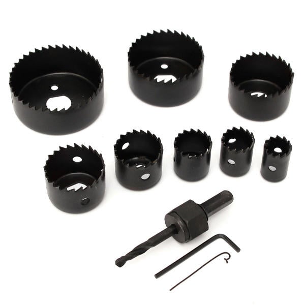 8 In 1 19-64mm Hole Saw Cutter Woodwork Drill Bit