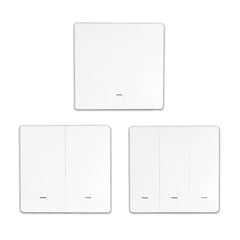 WIFI Smart Mechanical Switch Touch Panel Wall Light Switch APP Remote Control Switch Single Live Wire No Neutral Line Switch Support 433Mhz