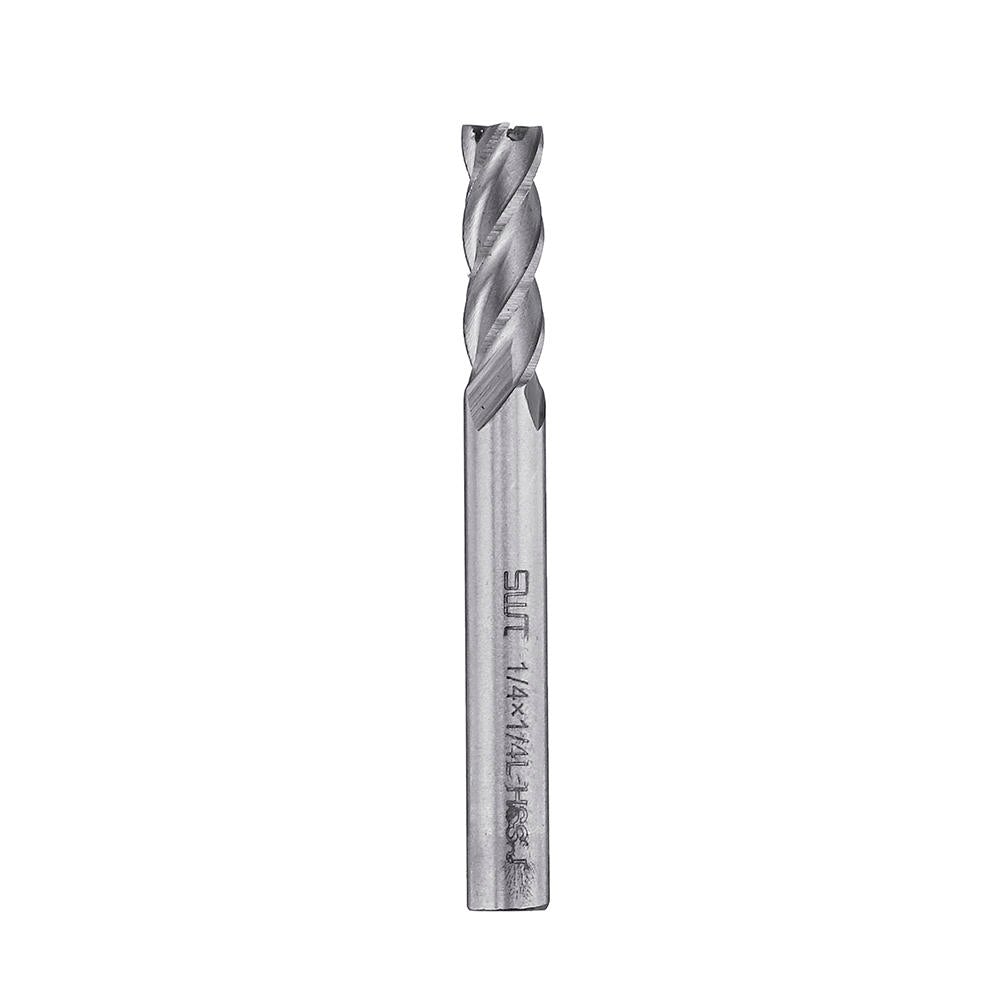6pcs 1/8-1/2 Inch Imperial Milling Cutter High Speed Steel CNC Bit Spiral End Mill