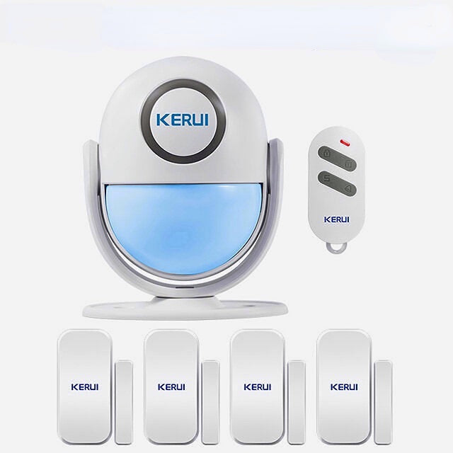 Smart Home Security WIFI Alarm System 120dB PIR Detector Door/Window Sensor Wireless App Burglar Works with Alexa