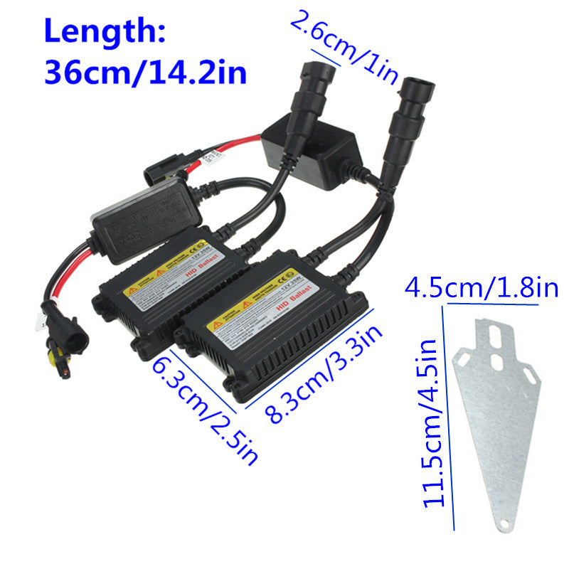 Pair DC12V Slim HID Replacement Ballast Xenon Conversion Kit Universal