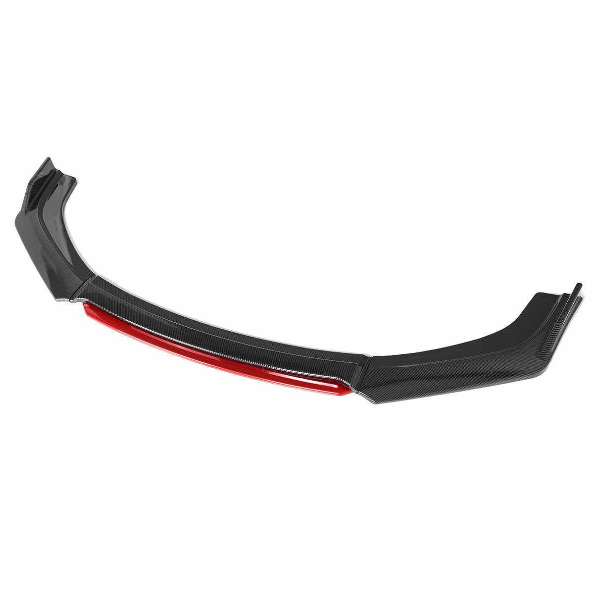 4PCS Universal Gloss Black Front Bumper Lip Body Kit Spoiler