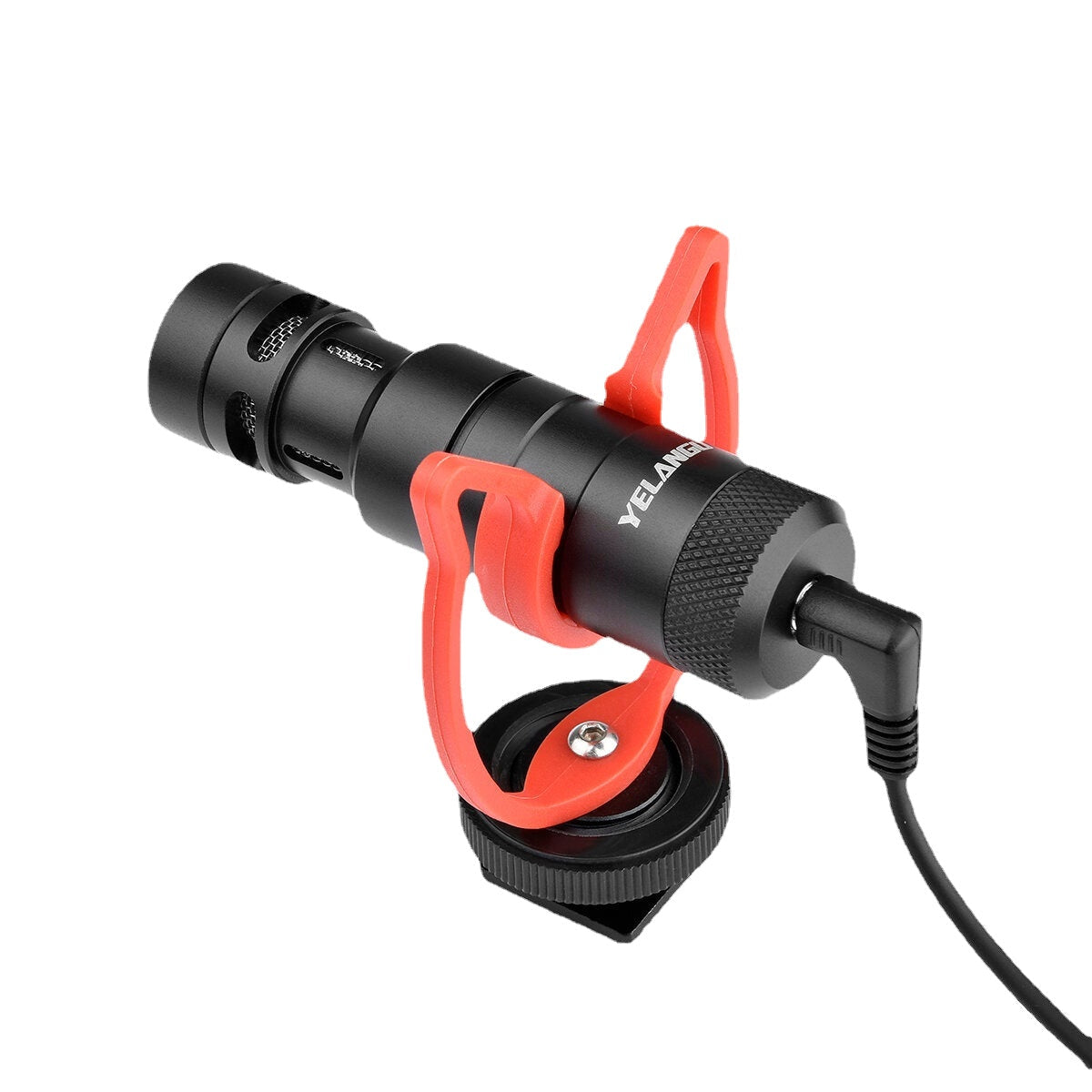 Mini Microphone Plug-and-Play Mic 3.5mm Plug with Shock Mount Wind Screen for Smartphone DSLR Camera Video Photography