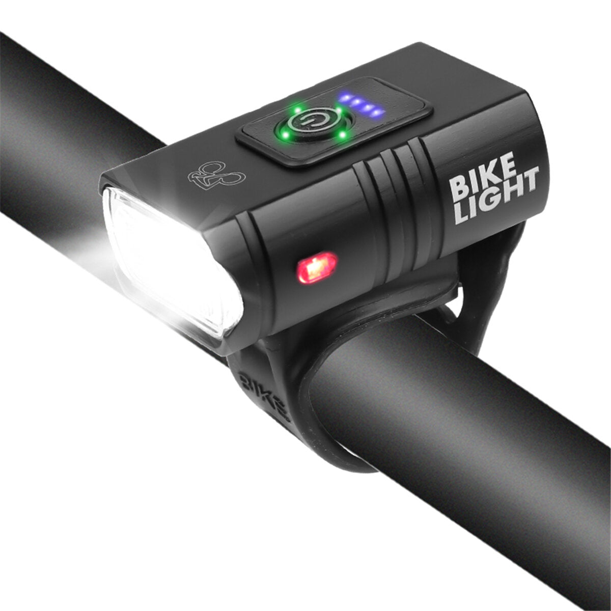 2xT6 LED 800Lm Bike Headlight 1000mAh Super Bright 6 Modes Adjustable USB Rechargeable Bicycle Front Lamp Outdoor Cycling