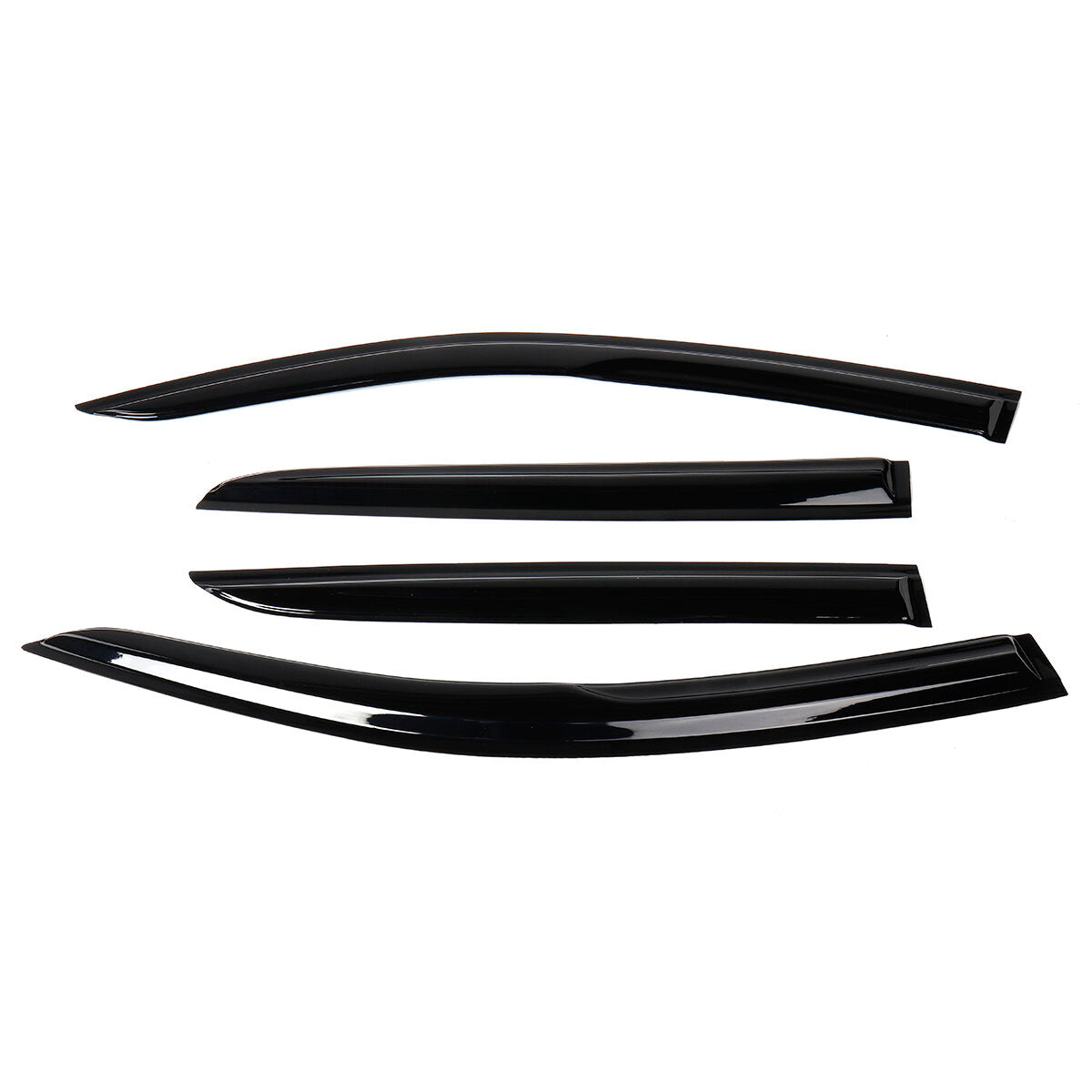 4Pcs Plastic Exterior Visor Vent For TOYOTA C-HR 2017-2020 Shades Window Sun Rain Guard Deflector