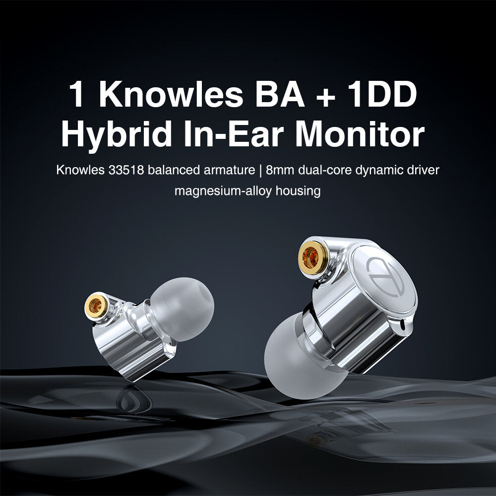 Knowles BA DD Drive In Ear Earphone Earphone Metal Earphone Earbud With MMCX Silver-plated Cable M10 V90 VX BA5 ST1