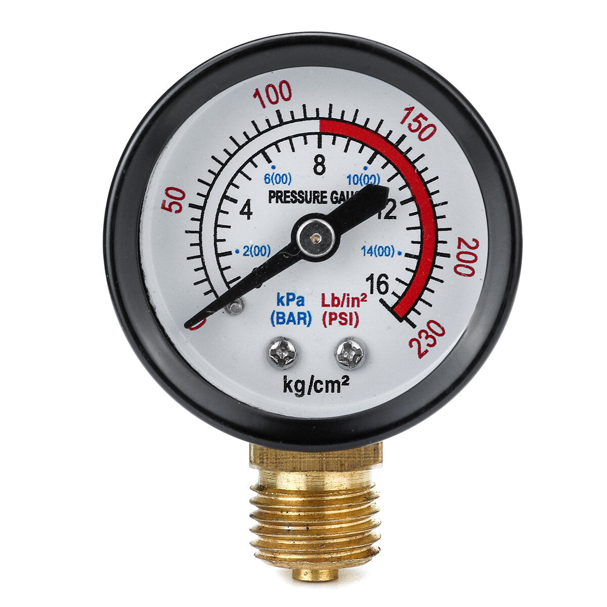 Water Pressure Regulator 16mm Brass Adjustable Reducer DN15 With Gauge Meter