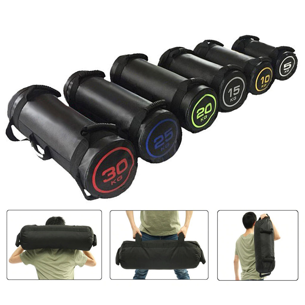 Black Weight Lifting Sandbag Outdoor Sports Gym Fitness Sandbag Power Bag