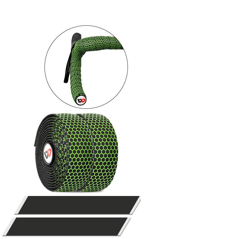 Bike Handlebar Tape Road Bicycle Anti-slip Silica Gel EVA Shock Absorption Handle Bar Tape Cycling Wrap End Plug