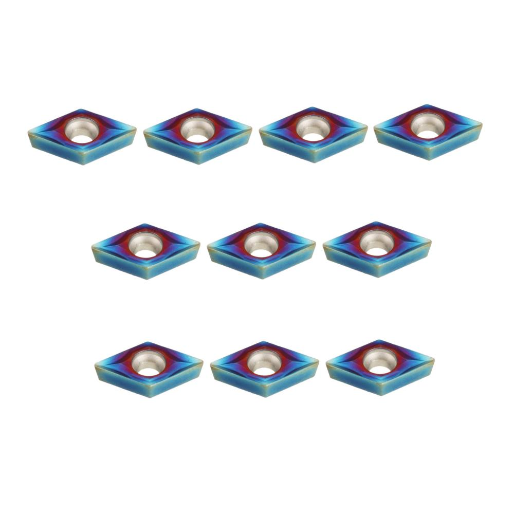 10pcs HRC45 Blue Nano DCMT070204 YBC251 Carbide Insert for SDJCR/SDNCN/SDQCR Turning Tool