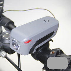 Bicycle Headlight Electronic Bell Siren Alert Trumpet USB Charge 140DB