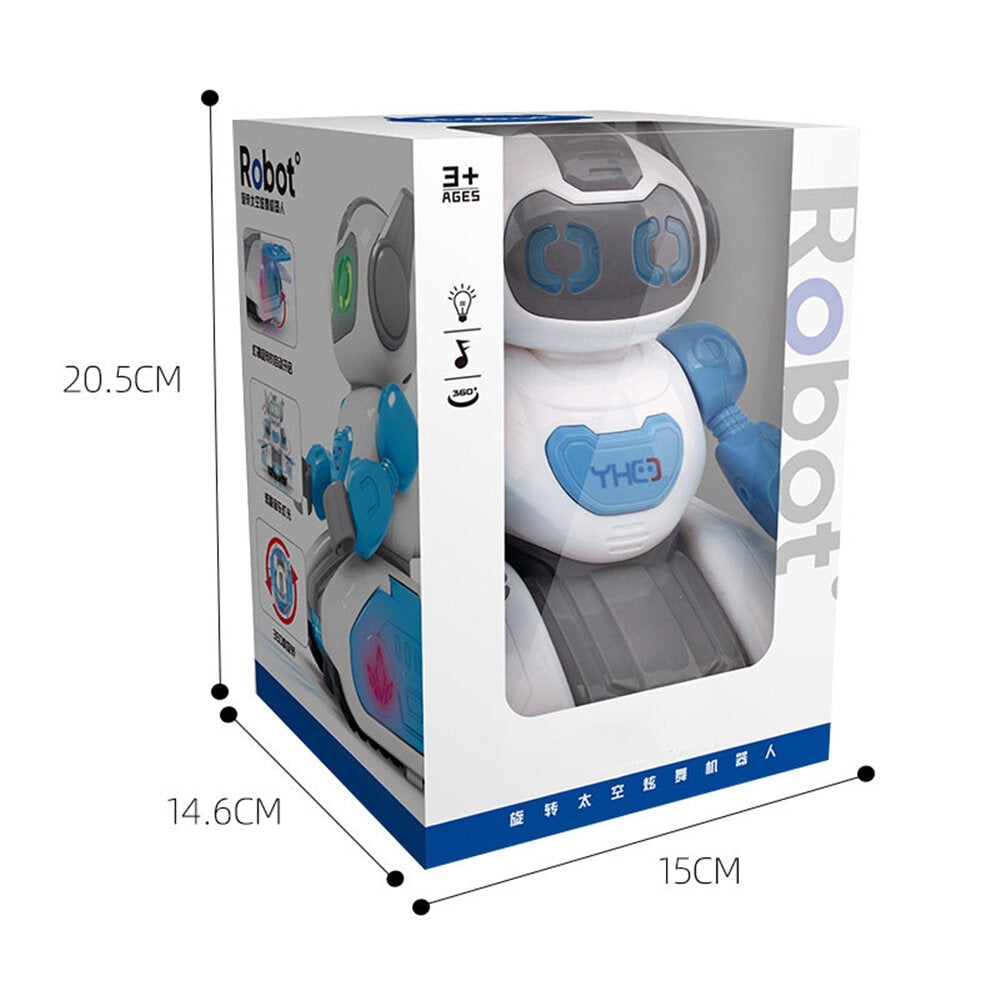 Electric Robot Universal Light Music Singing and Dancing Robot Rotating Hyun Dance Model for Kids Toys