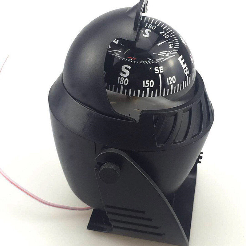 Marine Compass LED Lights Illuminated Light Up Electronic Digital Navigation Ball Compass For Boat Caravan Truck