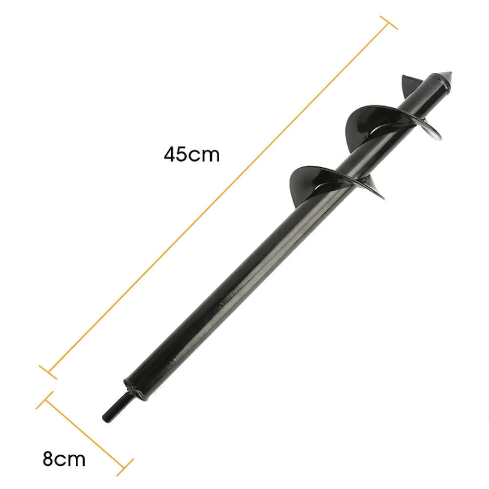 4/4.6/5/8cm Gardening Plant Auger Drill Bit Farm Vegetable Short Rod Earth Post Hole Digger Tools