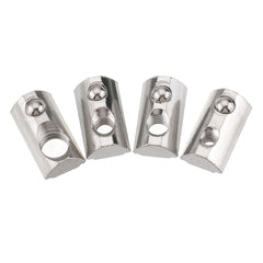 50pcs 40 Series T Slot Elastic Nut Round Roll Spring Nut for 40 Series Aluminum Profile